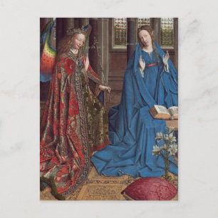 Annunciationen, C. 1434 - 36 (olja på kanfas) Vykort