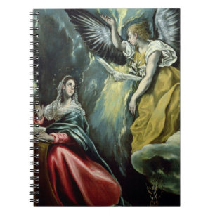 Annunciationen, c.1575 (olja på kanfas) anteckningsbok