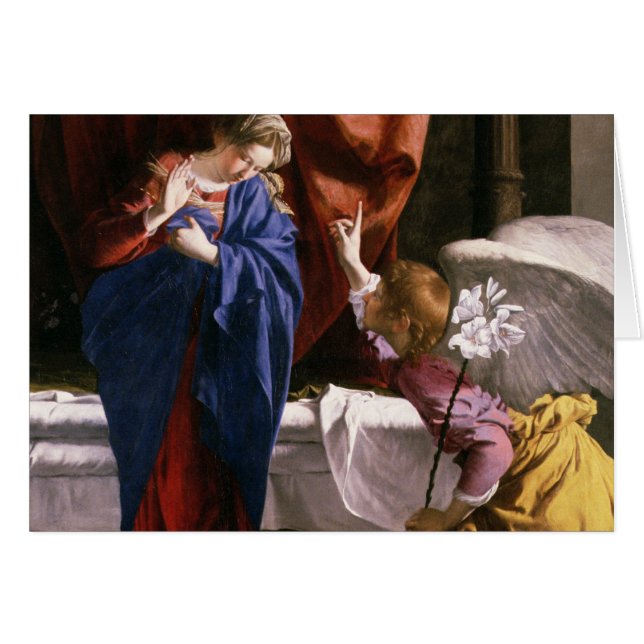 Annunciationen, c.1623 hälsningskort (Framsidan Horizontal)