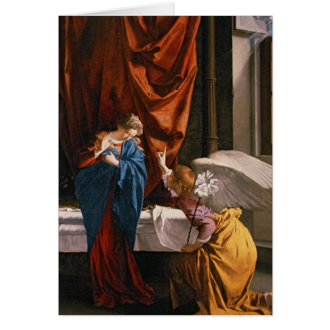 Annunciationen, c.1623 hälsningskort (Framsidan)