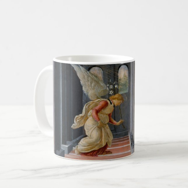 Annunciationen, circa 1485 kaffemugg (Framsida vänster)