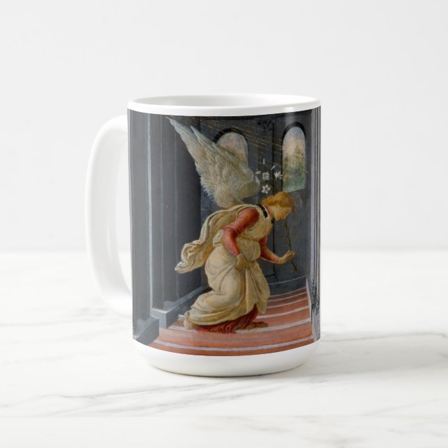 Annunciationen, circa 1485 kaffemugg (Framsida vänster)