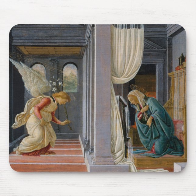 Annunciationen, circa 1485 musmatta (Framsidan)