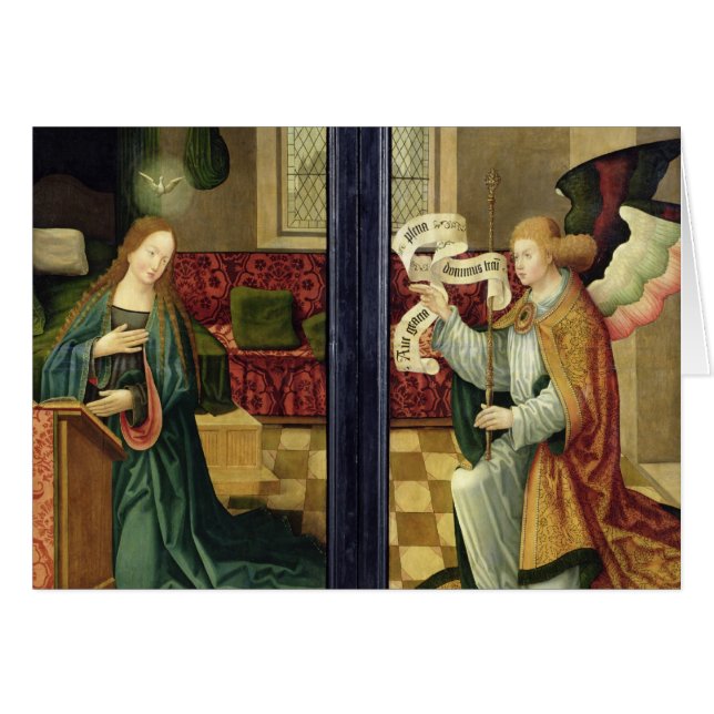 Annunciationen, Cologne skolar Hälsningskort (Framsidan Horizontal)