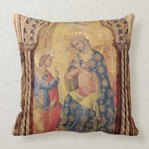 Annunciationen (del av polyptych) (olja på panel kudde