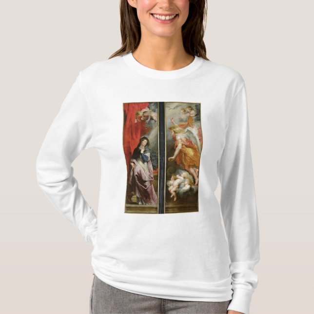 Annunciationen, från det omvänt av t shirt (Framsida)