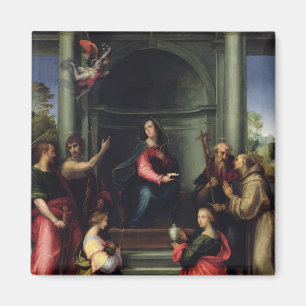 Annunciationen med Saints, 1515 Magnet