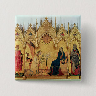 Annunciationen med St Margaret och St. Knapp
