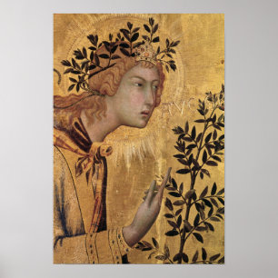 Annunciationen med St Margaret Poster