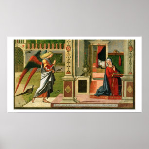 Annunciationen (olja på panel) (specificera av poster