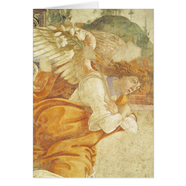 Annunciationen, specificerar av ärkeängeln hälsningskort (Framsidan)