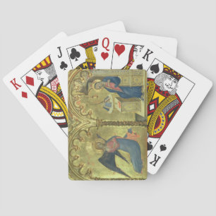 Annunciationen, specificerar från en polytych som casinokort