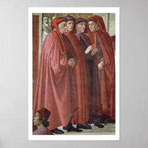 Annunciationen till St. Zacharias (fresco) Poster
