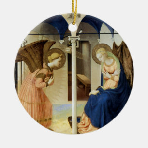 Annunciationen vid Fra Angelico Julgransprydnad Keramik