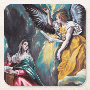 Annunción El Greco Underlägg Papper Kvadrat
