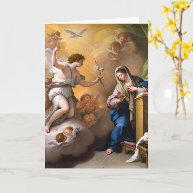 Annunción, Paolo de Matteis Kort (Gul blomma)