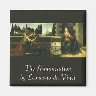 Annunering av Herren av Leonardo da Vinci Magnet
