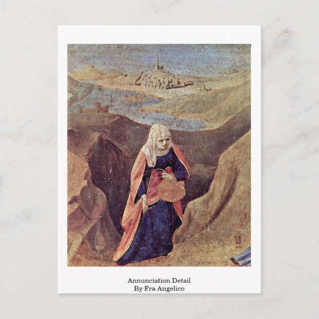 Annuneringsdetaljer från Fra Angelico Vykort (Framsida)