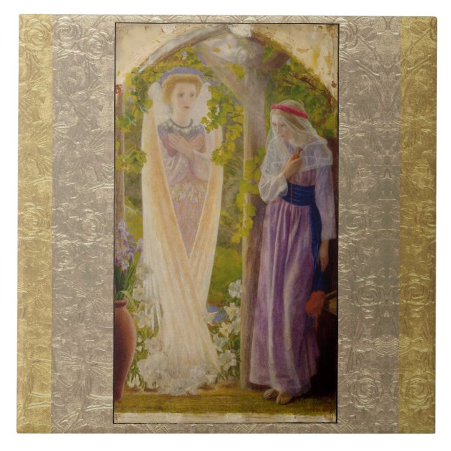 Annunktionen från Arthur Hughes Kakelplatta (Framsidan)