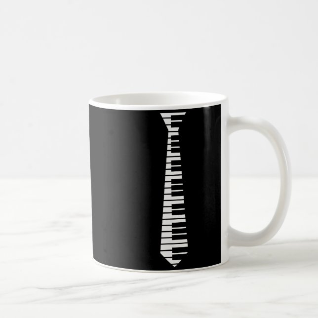Ano Neck Tie Funny Humorous Keyboard Music Player  Kaffemugg (Höger)