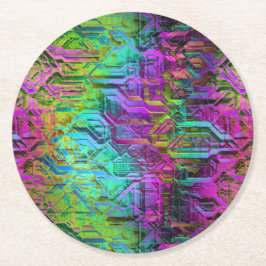 anodiserat titan: underlägg papper rund