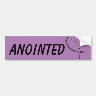 ANOINTED citationsteckenJesus symbol Bildekal
