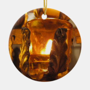 Anointing av det sjukt julgransprydnad keramik