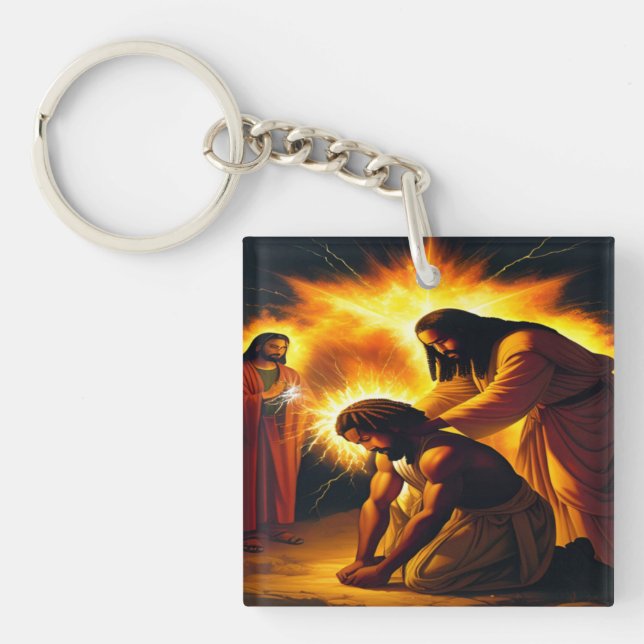 Anointing Christian Art Keychain (Framsidan)