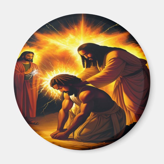 Anointing Christian Art Magnet (Framsidan)