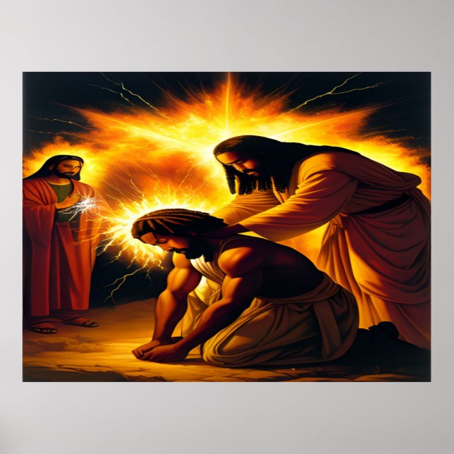 Anointing Christian Art Poster (Framsidan)