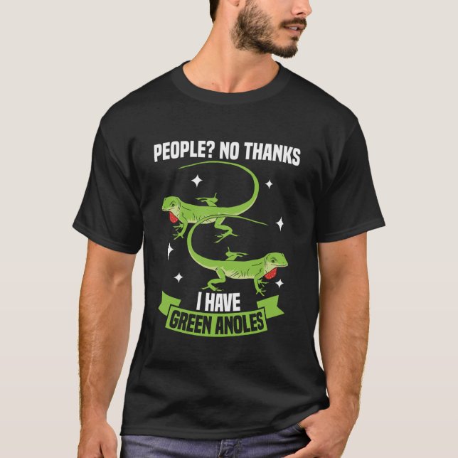 Anole Lizard Lover  Green Anole Reptile Keeper Nat T Shirt (Framsida)