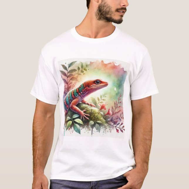 Anolis de rueda 100724AREF114 - Watercolor T Shirt (Framsida)