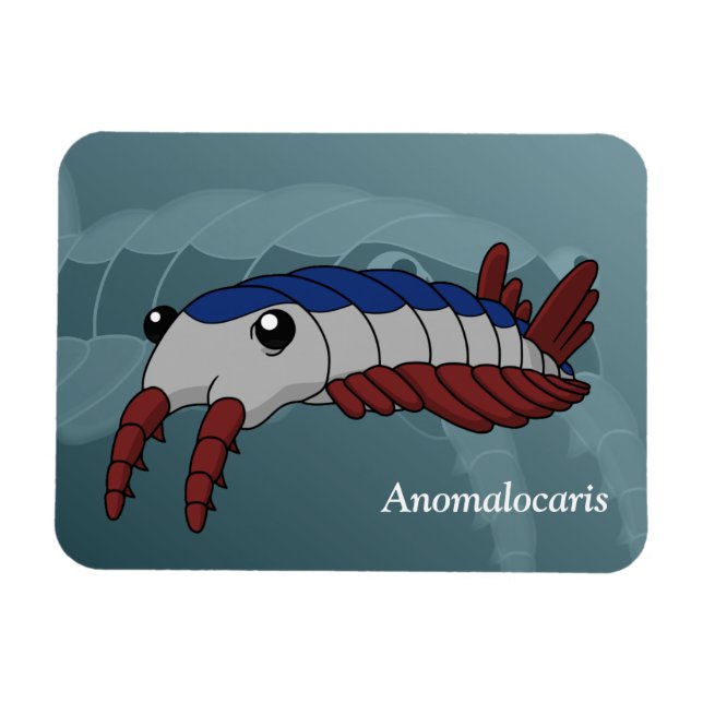 Anomalocaris- Förhistoriskt djur Magnet (Horisontell)
