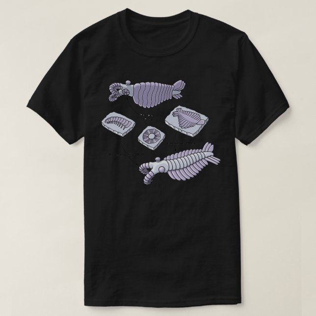 Anomalocaris Fossils T Shirt (Design framsida)