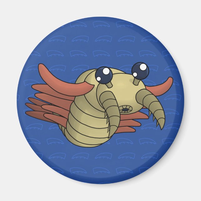 Anomalocaris- Ovanliga räkor Magnet (Framsidan)