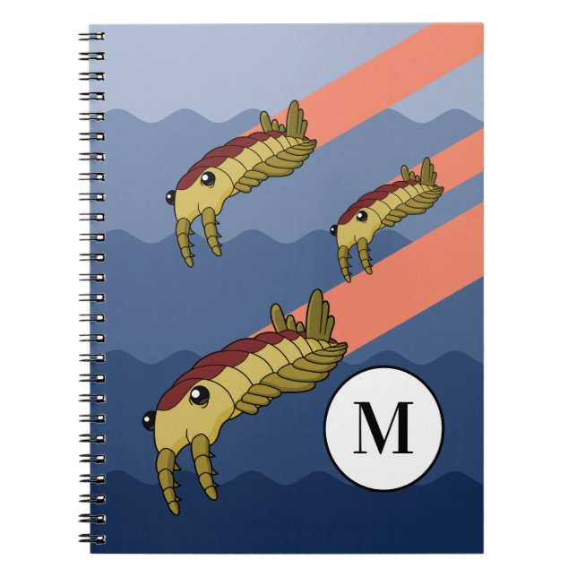 Anomalocaris Svarma- Förhistorisk djur Anteckningsbok (Framsidan)