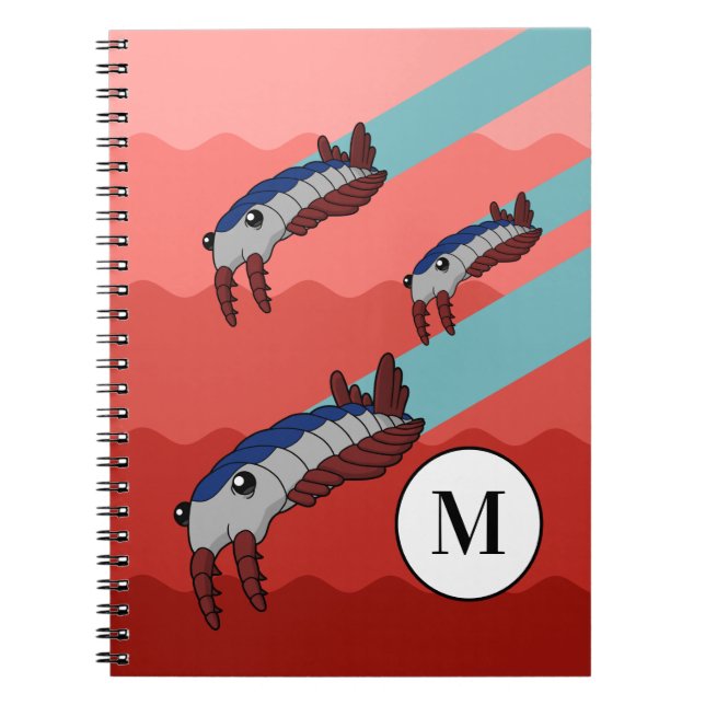 Anomalocaris Svarma- Förhistorisk djur Anteckningsbok (Framsidan)