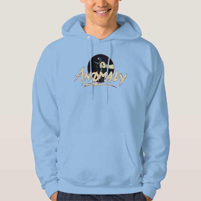 "Anomaly" Fontän Burgundy Hoodie (Framsida)