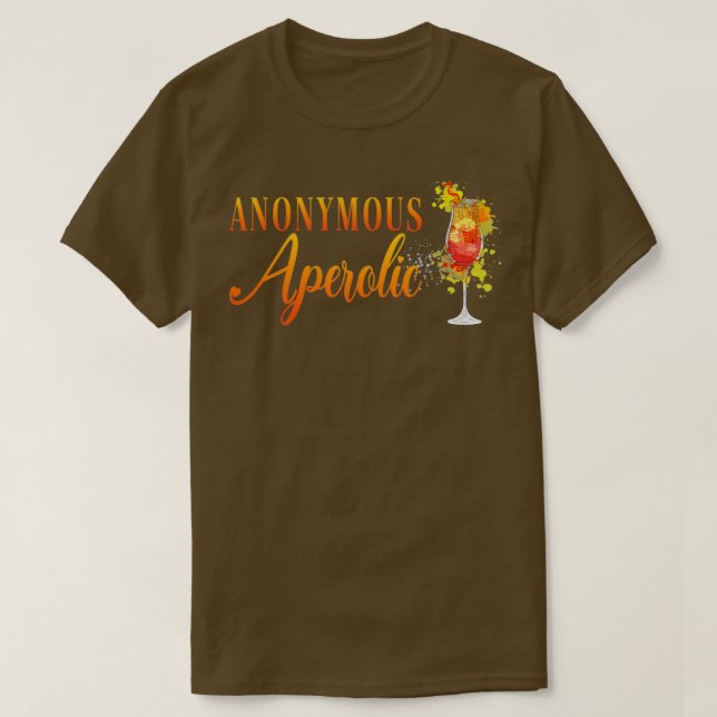 Anonym Aperolisk Aperolglas Aperol Spritz T Shirt (Design framsida)
