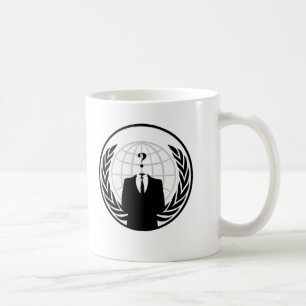 Anonym internationell logotyp kaffemugg