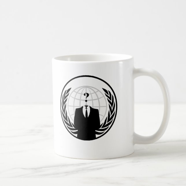Anonym internationell logotyp kaffemugg (Höger)