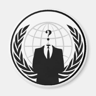 Anonym internationell logotyp magnet
