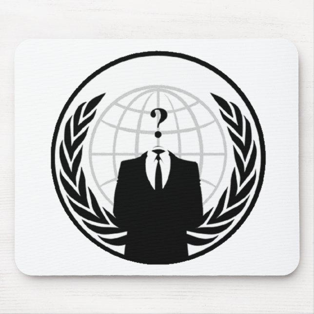 Anonym internationell logotyp musmatta (Framsidan)