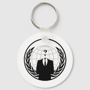Anonym internationell logotyp nyckelring