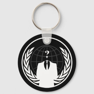 Anonym internationellsvart Keychain Nyckelring