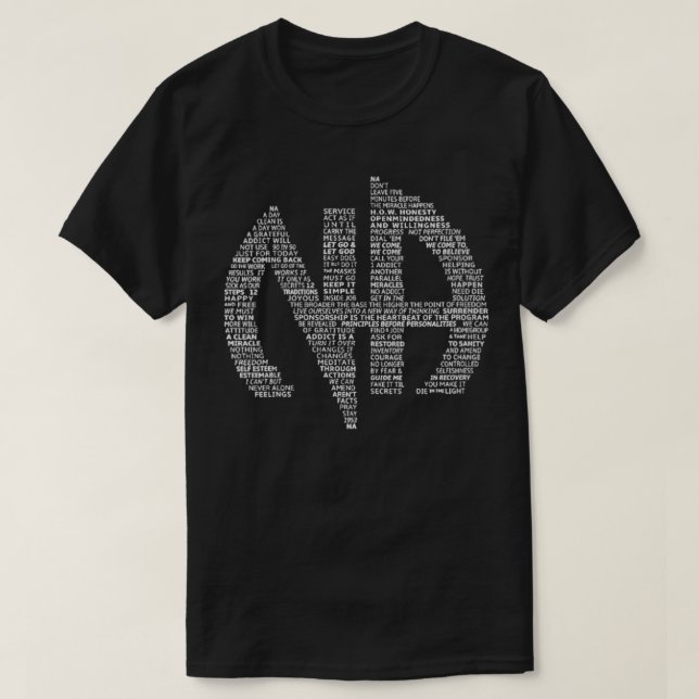 Anonym Logotyp Slogans Symbol NA T Shirt (Design framsida)