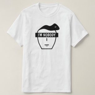 Anonym Okänd Mysterisk Tecknad Ansikte T Shirt