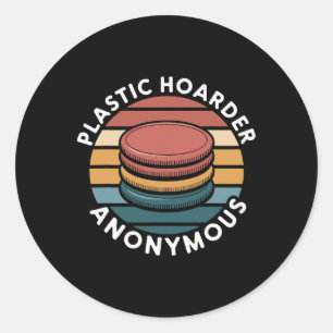 Anonym plastförvarings Disc Golf Designs För En Runt Klistermärke