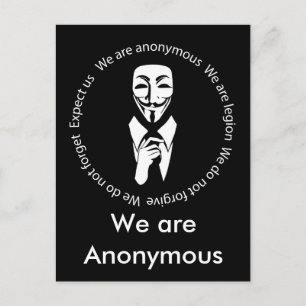 Anonym säl vykort