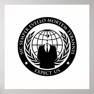 Anonym Sic Semper Evello Mortem Tyrannis Poster